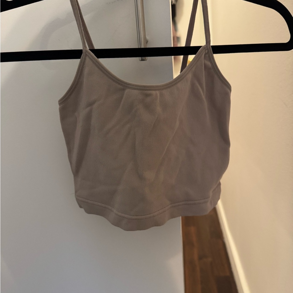 Garage Taupe Ribbed Camisole